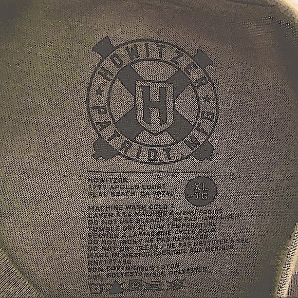 Howitzer Patriot MFG Olive Green Shirt X-Large - Picture 5 of 7